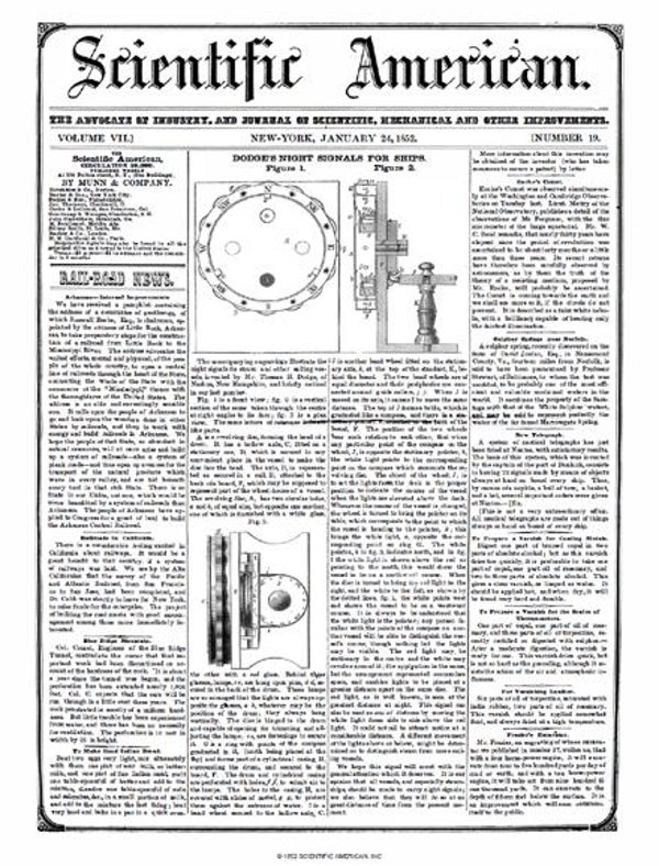 Scientific American Magazine Vol 7 Issue 19