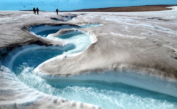 melting glacier