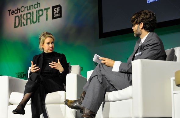 Theranos CEO Faces Critics, Presents New Product Plans