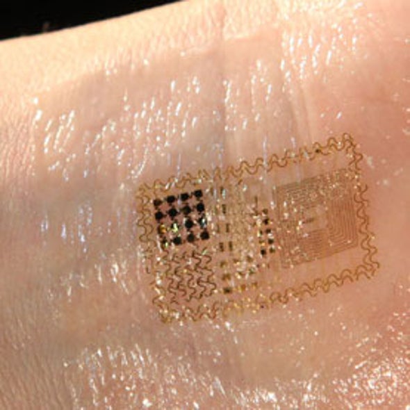 Skinlike Electronic Patch Takes Pulse, Promises New Human-Machine Integration