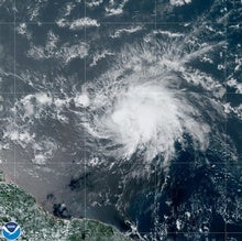 Record Warm Atlantic Fuels an Unusual Tropical Storm