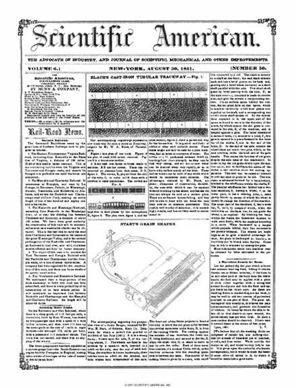 Scientific American Magazine Vol 6 Issue 50