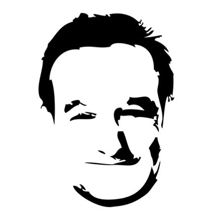 Robin Williams silhouette