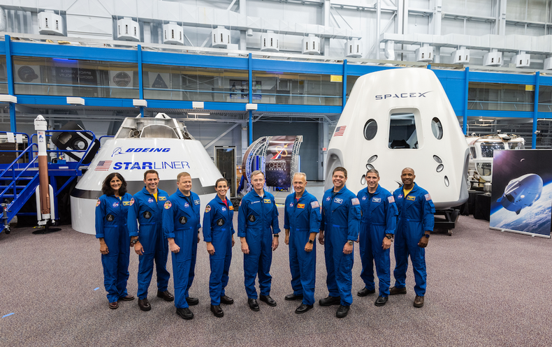 NASA Introduces Nine Astronauts for First Commercial Flights