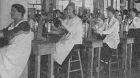 In the Gas-Mask Factory
