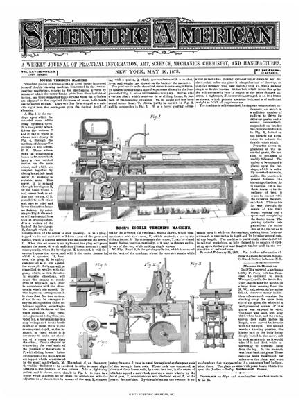 Scientific American Magazine Vol 28 Issue 19