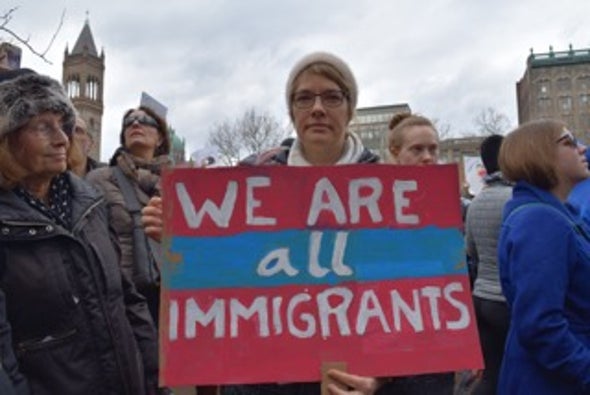 Scientists Find a Voice at Massive Rally for Immigrants