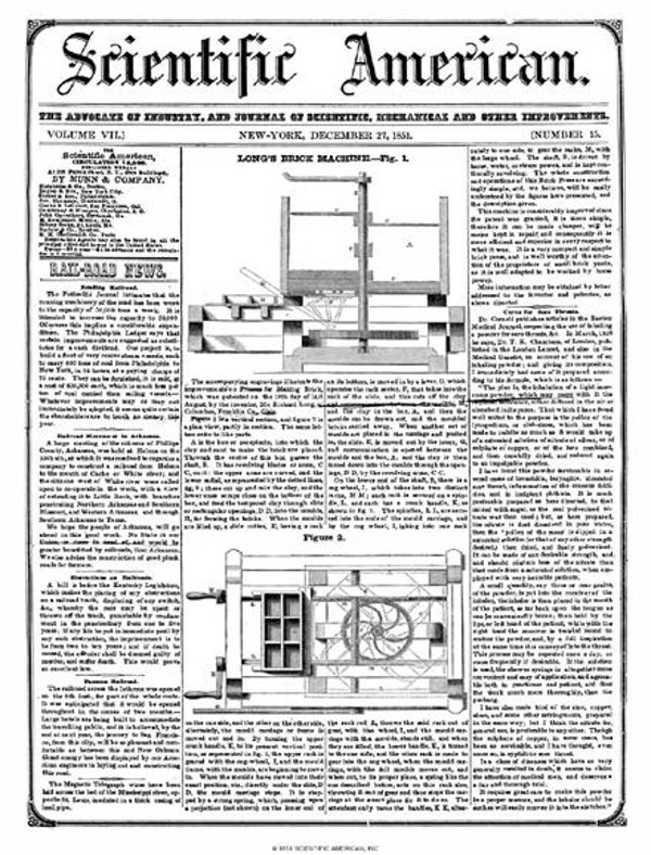 Scientific American Magazine Vol 7 Issue 15