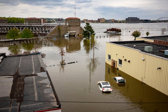 Today's Floods Occur along "a Very Different" Mississippi River