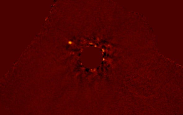 roze Fonkeling Snoep Captured World: Rare Direct Image Reveals "Super-Jupiter" Orbiting a  Massive Star - Scientific American