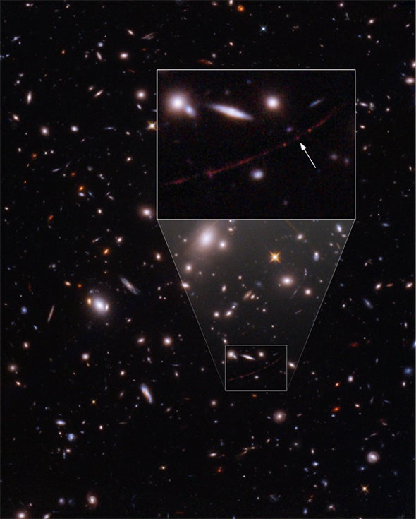 Telescópio Espacial Hubble detecta a estrela mais distante já vista
