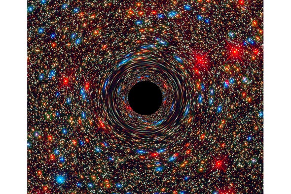 Supermassive Black Hole Found in Unlikely Cosmic Backwater
