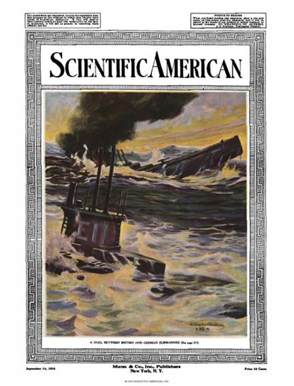 Scientific American Magazine Vol. 119 No. 11 Scientific American
