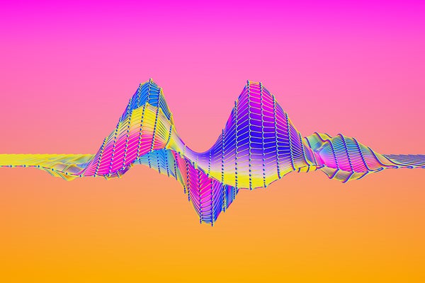 Colorful wave illustration.
