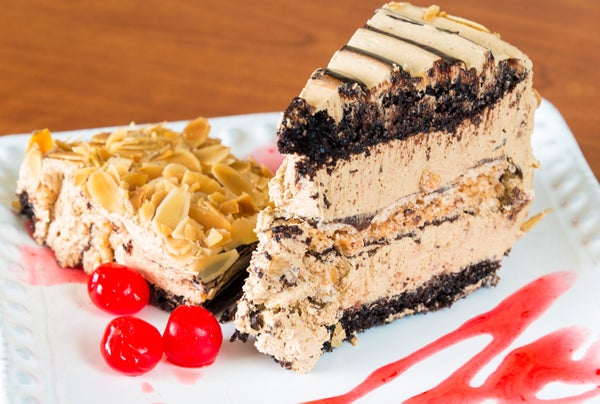 slide of cake