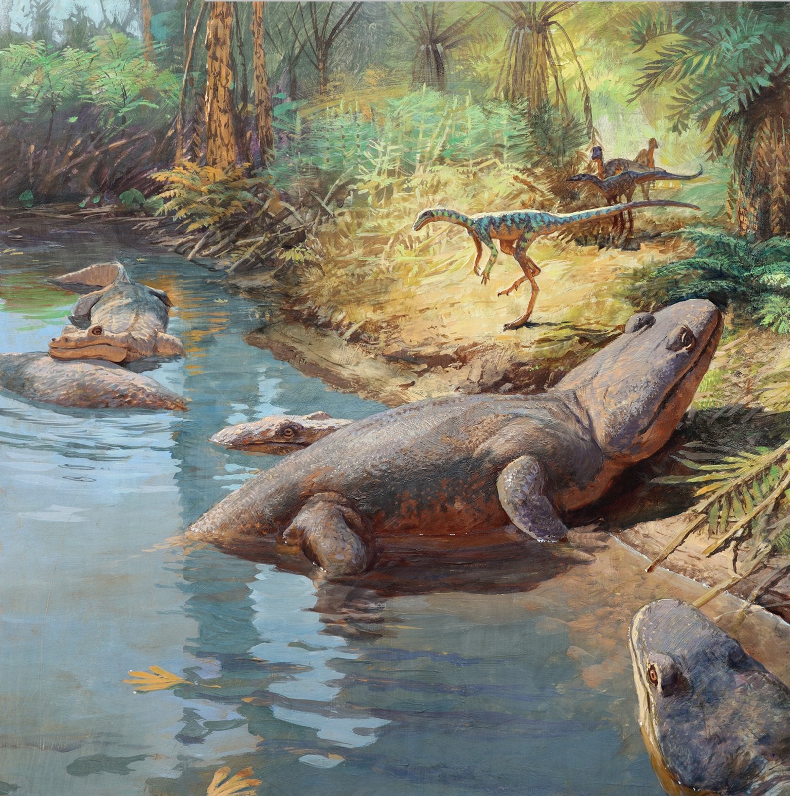 Пресмыкающиеся мезозойской эры. Триасовый период мезозойской эры. Фауна Триасового периода. Динозавры Триасового периода. Триасовый период Триас.