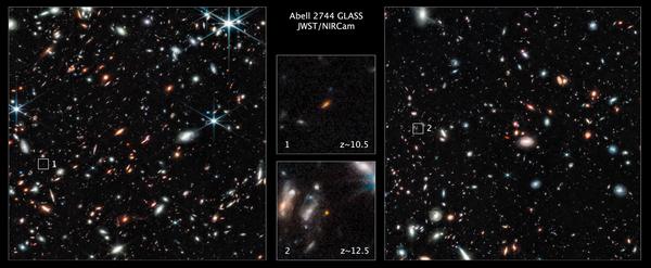 Two of the farthest galaxies seen to date are captured by the Webb Space Telescope