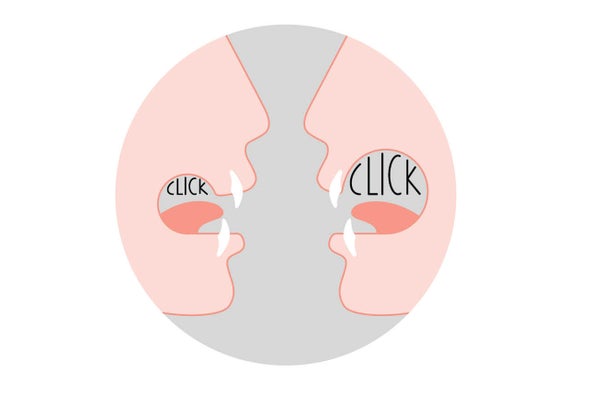 Why Click Speech Is Rare