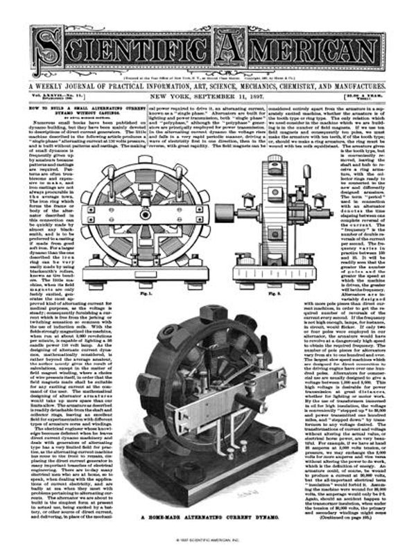 Scientific American Magazine Vol 77 Issue 11