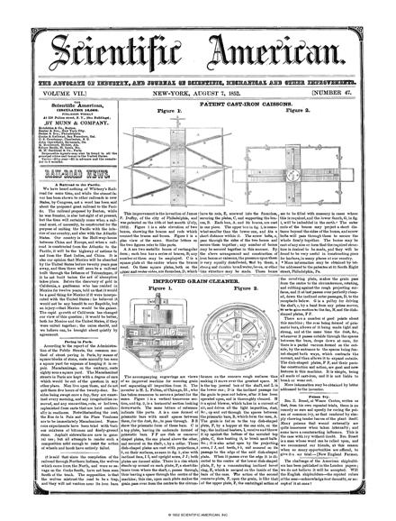 Scientific American Magazine Vol 7 Issue 47