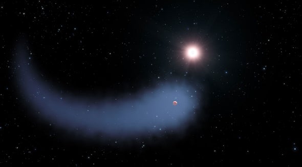 Weird World: Evaporating Exoplanet's Orbit Is Askew