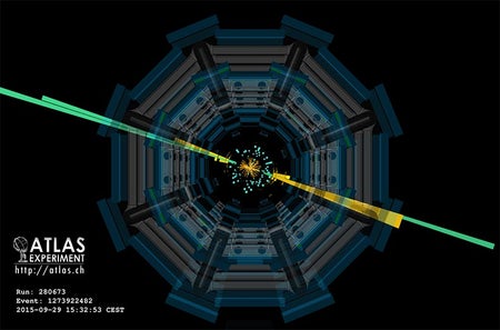 reconstruction of a particle-collision event