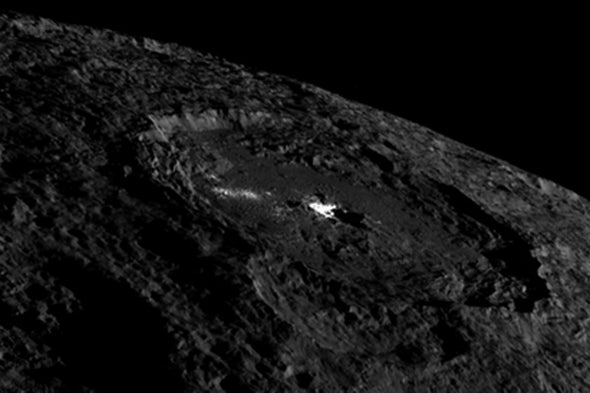 Dawn Spies More Signs of Ice-Spewing Volcanoes on Ceres