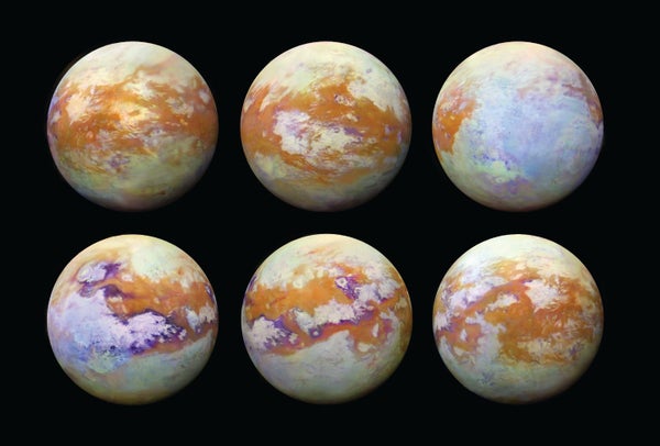 Infrared views of Saturn's moon Titan woven from 13 years of data.