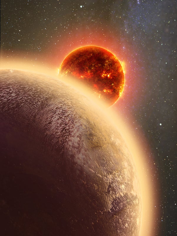 An illustration of the exoplanet GJ 1132b
