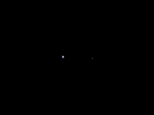 Jupiter-Bound Spacecraft Sees Earth and Moon from Afar