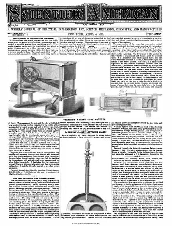 Scientific American Magazine Vol 18 Issue 14