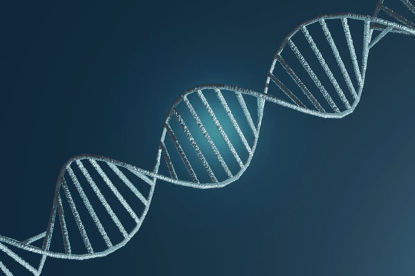 DNA HELIX Futuristic background