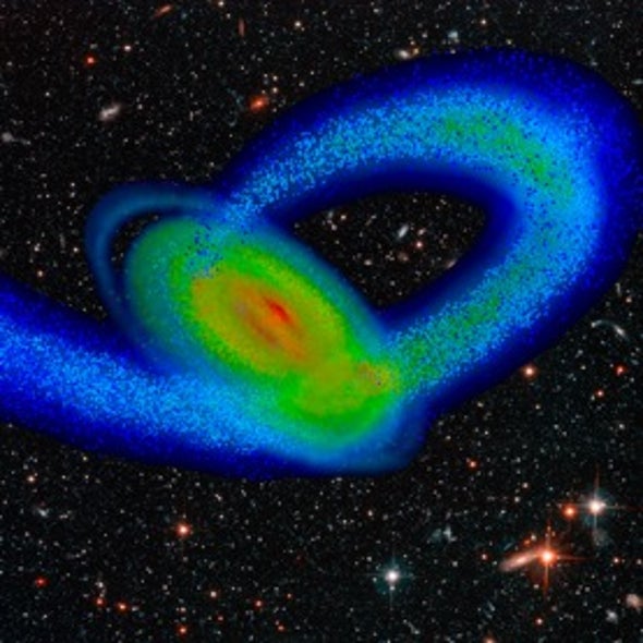 Star-Crossed: Milky Way's Spiral Shape May Result from a Smaller Galaxy's Impact