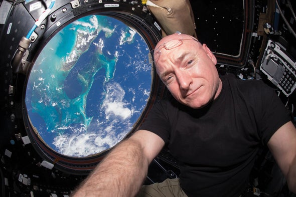 A Head Full of Fluid and Burning Eyes: NASA Astronaut Talks about His Year Living in Space