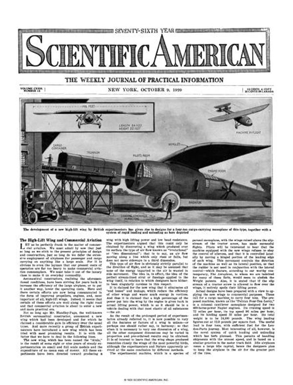Scientific American Magazine Vol 123 Issue 15