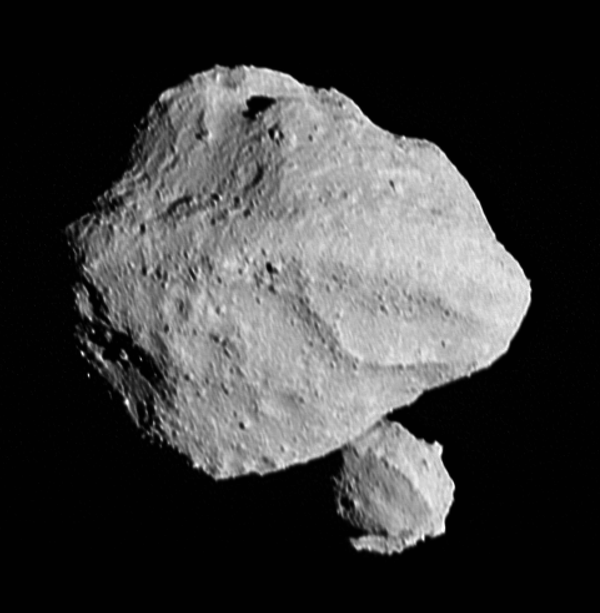 Two rocky asteroids