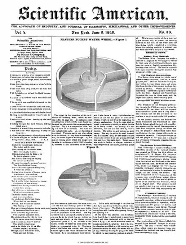 Scientific American Magazine Vol 4 Issue 38