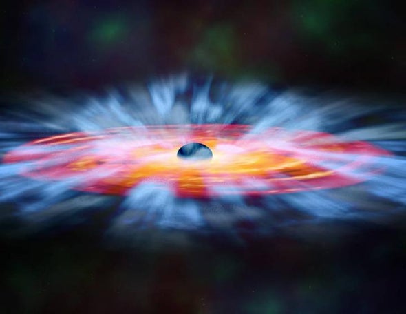 Quasar Winds Clock In at a Fifth of Light Speed