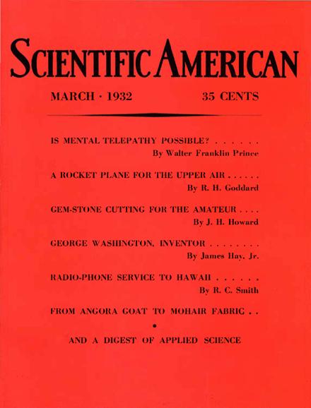 Scientific American Volume 146, Issue 3, March 1932