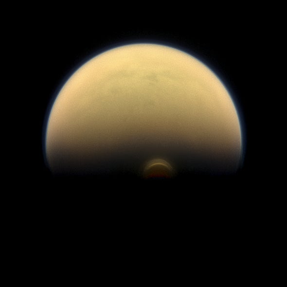 Gigantic Ice Spotted Saturn Titan - Scientific
