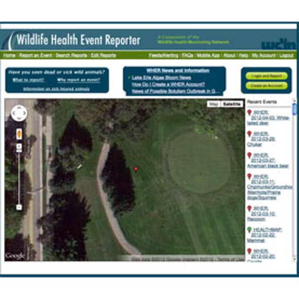 Wildlife Health Event Reporter