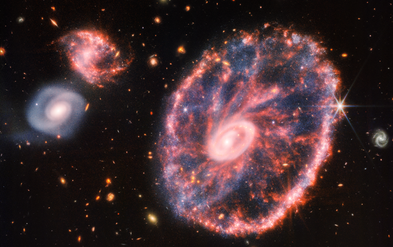 Le télescope Webb capture une vue imprenable sur la galaxie Cartwheel