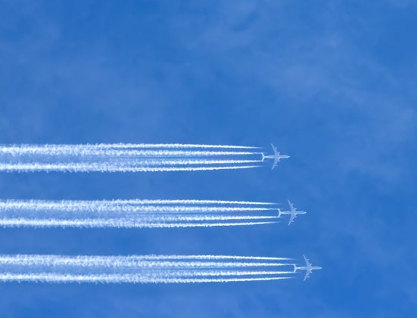 What Are Chemtrails Made Of Scientific American 