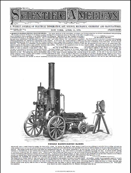 Scientific American Magazine Vol 34 Issue 16