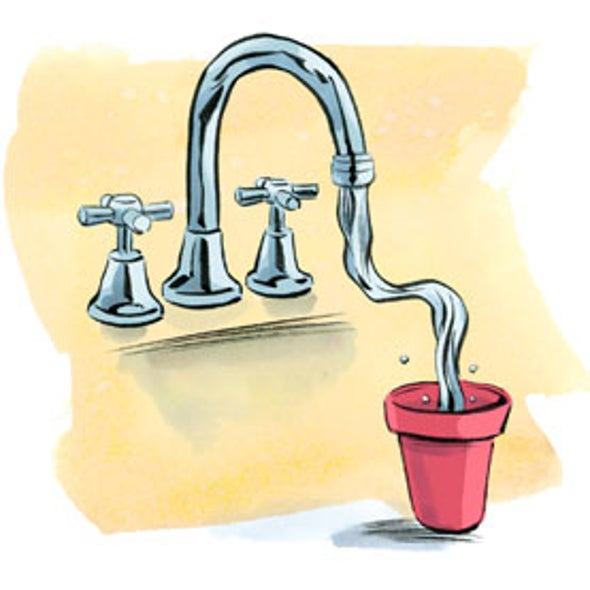 Bend Water with Static Electricity