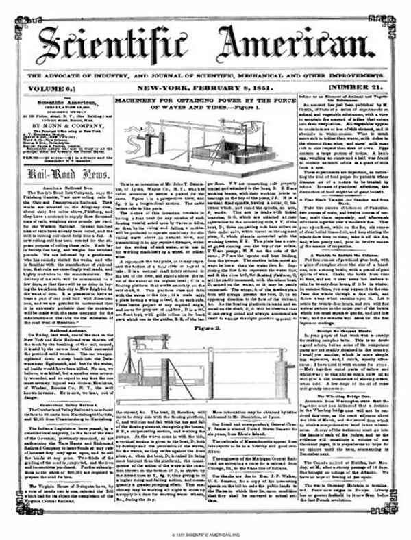 Scientific American Magazine Vol 6 Issue 21