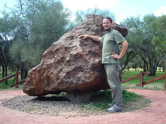 Meteorit Campo del Cielo in Präsentationsbox Meteorite Météorite/ Meteoriti 