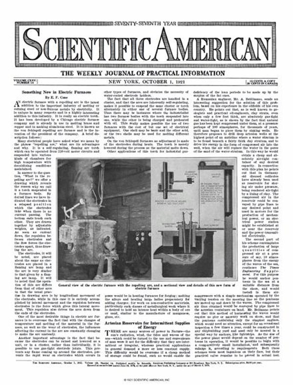 Scientific American Magazine Vol 125 Issue 14