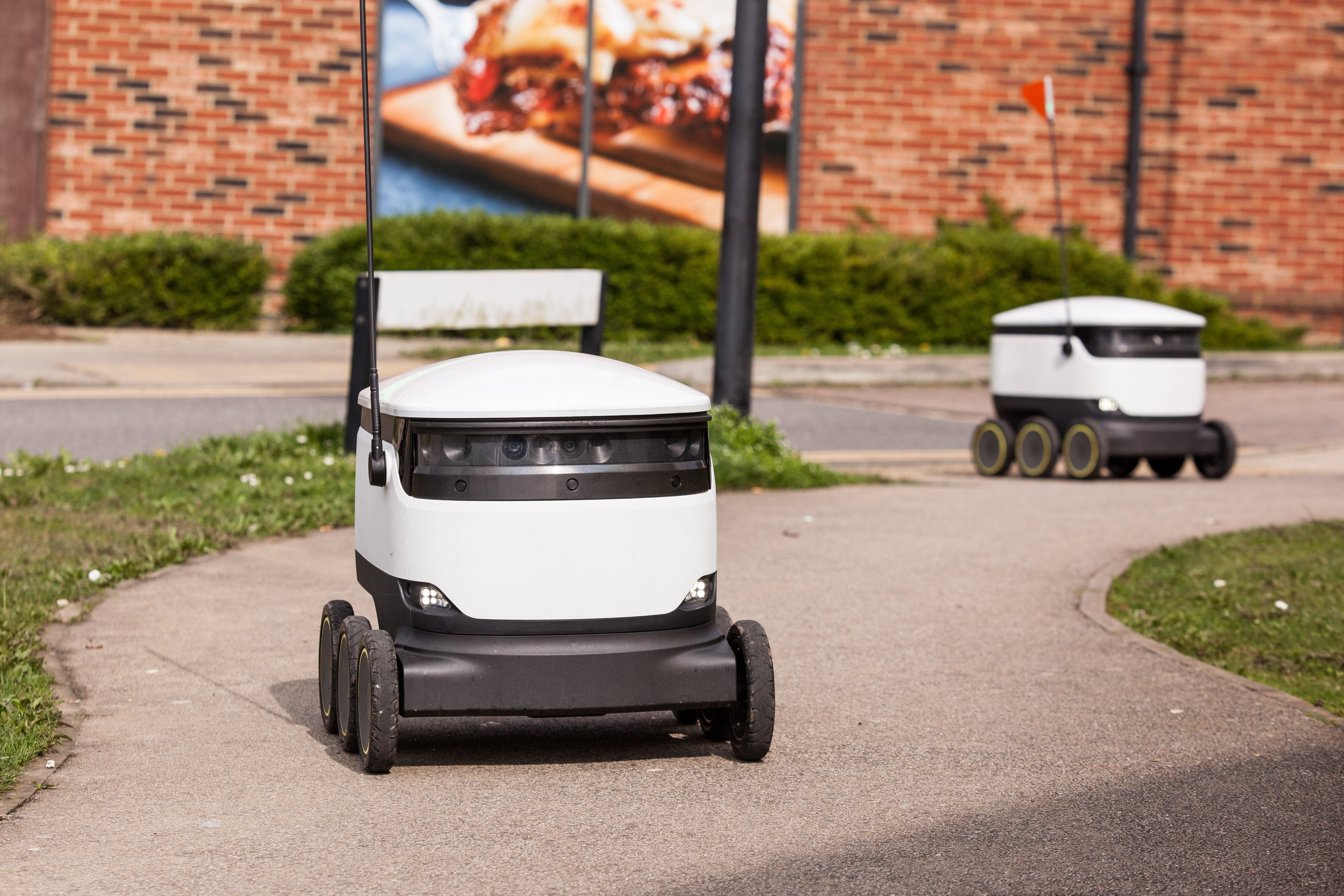 another Polishing barn Out of the Way, Human! Delivery Robots Want a Share of Your Sidewalk -  Scientific American