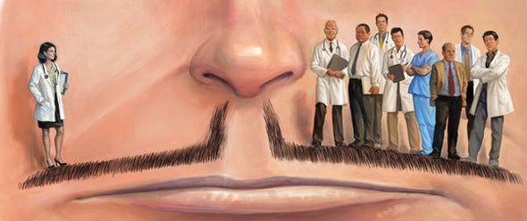 Mustache Analysis Reveals Men Still Much More Likely Than Women to Be Medical Bigwigs